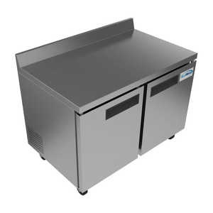 Refrigerador de Dos Puertas para Encimera de 48 Pulgadas, Protector Contra Salpicaduras de 3.5 Pulgadas, Capacidad de 11.9 Pies Cúbicos, RWT-2D-12C, Equipo de Cocina Comercial Ajustable - Product Image 6