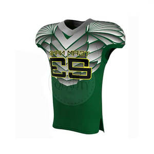 ชุดยูนิฟอร์มอเมริกันฟุตบอลชายคุณภาพสูงขายดี ไซส์ใหญ่ แขนสั้น ผ้าสแปนเด็กซ์/โพลีเอสเตอร์ 300 กรัม - Product Image 6