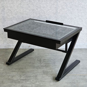 DraftingDesk DD68007 Contemporary Architectural <b>Drawing</b> Desk with Metal Stand and Glass Top for <b>Office</b> Study or Bedroom Use - Product Image 3