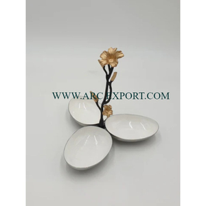 Cuencos para servir comida de artículos de Hotel con espejo de Metal pulido forma redonda asas chapadas en oro cuenco para servir comida y sopa decoración del hogar - Product Image 6