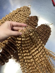 <span class=keywords><strong>Extension</strong></span> per <span class=keywords><strong>Capelli</strong></span> Umani a Uncinetto con Piume Colorate Ondulate e Ricce, Anelli a Spirale, <span class=keywords><strong>Trecce</strong></span> Boho Invisibili - Product Image 6