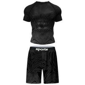Ensemble Rash Guard MMA à manches longues anti-UV personnalisé pour l'été en plein air pour hommes - Product Image 2