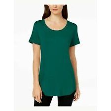 Collezione JM: Top Casual da Donna con Scollo Rotondo, Verde, Taglia Grande, in Tessuto Popeline di Seta e Cotone Lavorato a Maglia, Colletto Vintage con Fiocco, Motivo a Quadri - Product Image 1