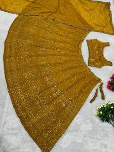 ชุดเดรสสำหรับเจ้าสาวผ้าจอร์เจียฟูเ็ตต์ปักลวดลายเสื้อทำงานชุดยาว - Product Image 2