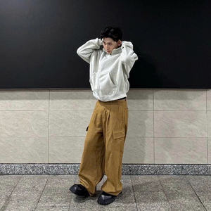 แจ็คเก็ตขนแกะซิปธรรมดาสำหรับผู้ชายและผู้หญิง - Product Image 4