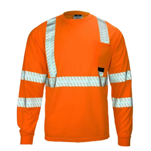 Camisetas de Trabajo Reflectantes de Algodón Verde Seguridad con Impresión Reflectante 3M para Construcción y Béisbol - Product Image 5