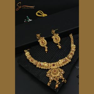 Ssumaira trae joyería artificial tradicional pakistaní conjunto de collar RAJWARI tradicional - Product Image 3