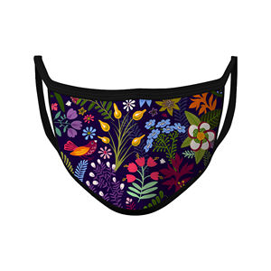 Masque facial anti-poussière à impression par sublimation professionnelle personnalisée Masques de fête en tissu léger Couvre-visage en soie - Product Image 5