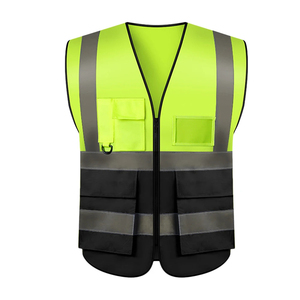 El mejor chaleco de seguridad reflectante de alta visibilidad con chalecos de seguridad de trabajo con múltiples bolsillos, logotipo personalizado, el mejor chaleco de seguridad Unisex - Product Image 6