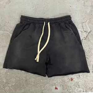 Vente en gros de shorts 100% coton délavés à l'acide vintage de haute qualité dernière conception personnalisée pour hommes vente en gros de shorts de décoloration au soleil confortables - Product Image 5