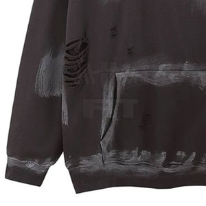 Sweats à capuche de grande taille pour hommes, molleton solide, respirant, écologique, bas quantité minimale de commande pas cher, vêtements d'hiver teints en plaine - Product Image 4