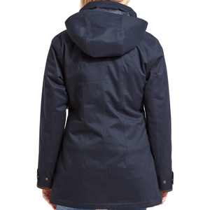 Veste imperméable pour femmes, toutes saisons, col montant, capuche coupe-vent, tissu enduit, fermeture à glissière, tissé, vente en gros Fabricant - Product Image 4