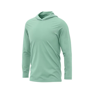 Mayorista Fabricante Personalizado 100% Poliéster Transpirable Hombres Pesca Sudadera con capucha Manga larga Pesca Sudaderas con capucha - Product Image 2