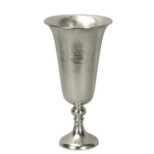 Florero de mesa decorativo para el hogar moderno más vendido de 2023, nueva urna de flores de aluminio niquelado - Product Image 2