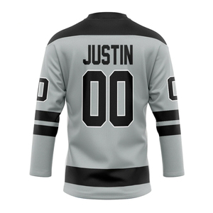 2025 nueva llegada conjuntos de Jersey de hockey sobre hielo con letras y números bordados colores personalizables 100% poliéster - Product Image 5