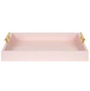 Plateau de service fait main en bois massif avec poignées en métal pour bar, restaurants et hôtels à bas prix - Product Image 2