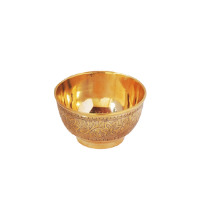 Cuenco Pequeño Vintage de Latón Puro con Grabado y Acabado Pulido para Hogar, Restaurante y Cocina de Hotel, Cuenco Árabe de Metal - Product Image 6