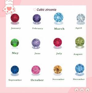 Déclaration Nom fleur Collier Dainty Multi Pierre De Naissance fleur Collier 925 Collier En Argent Personnalisé Nom Collier bijoux - Product Image 5