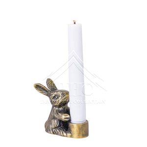 Bougeoir en fer rustique forgé à la main élégant Artisanat durable Belle patine vintage pour les intérieurs esthétiques de Noël - Product Image 4