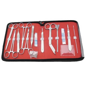 Ensemble de chirurgie mineure 18 pièces Kit d'instruments chirurgicaux en acier inoxydable DS-1179 - Product Image 1