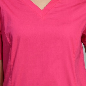 Uniforme de enfermera de dos piezas para mujer de la mejor calidad, comodidad para todo el día, Media manga, doble costura, diseño Flexible, uniformes de enfermería - Product Image 4