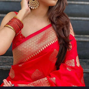 Saree de borde de encaje de moda para mujer con tela de red de lentejuelas para celebraciones y fiestas de invierno - Product Image 2