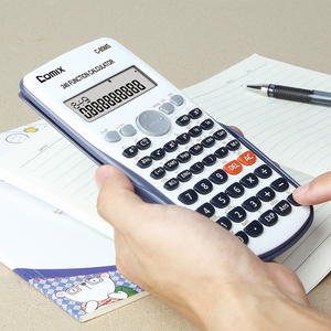 <span class=keywords><strong>Calculatrice</strong></span> scientifique Comix C-85MS, 12 chiffres, 240 fonctions, écran LCD 2 lignes, protection d'écran, fonctionne avec piles bouton - Product Image 5