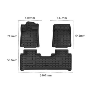 Alfombrillas Interiores para Auto, Alfombras Personalizadas con Forro de Alfombra, Antideslizantes, Impermeables, de Cobertura Total, para Jetour G700 de 5 Asientos - Product Image 2