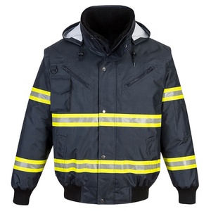 Veste de travail d'hiver robuste de haute qualité Hi Vis 100% Polyester vêtements de sécurité de construction réfléchissants pour les travailleurs en plein air - Product Image 3