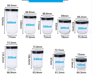 Envase de Vidrio Vacío de 100ml 250ml 350ml con Tapa de Corcho para Bebidas Energéticas - Product Image 3