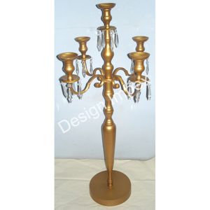 Portavelas de cristal de aluminio fundido Candelabro Compromiso Fiestas de cumpleaños Decoración de mesa Soporte de vela Precio atractivo - Product Image 4