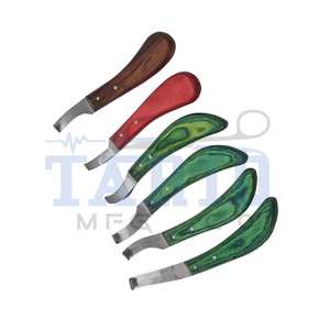 Cuchillo de acero inoxidable para pezuña de caballo, cuchillo de corte veterinario de alta calidad de TARIQ MFG CO CE ISO EU - Product Image 1