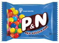 Confitería de azúcar de alta calidad 159G Vietnam nueva forma de bola crujiente dulce P & N leche Chocolate superior caramelo Normal para Decoración