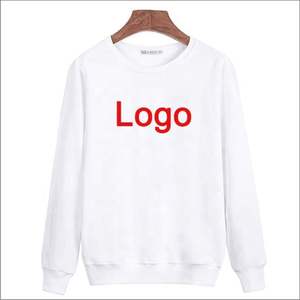 Sweat-shirt en molleton 100 % coton personnalisé pour homme, avec logo brodé sur le devant, col rond, pull-over, écologique et respirant, vente en gros - Product Image 2