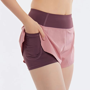 Shorts de course taille haute 2-en-1 pour femme, double couche, séchage rapide, pour yoga, fitness, entraînement et gym, pour femmes 2026 - Product Image 6
