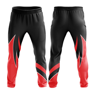 Men's Black Red Straight Pattern High Waist Drawstring Closure Lightweight Quick Dry Sporty Style Sublimation Printed <b>Canvas</b> - Product Image 3