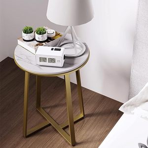 Offre Spéciale meilleure table d'appoint en métal de qualité supérieure avec dessus en marbre pour la maison hôtel restaurant à prix abordable - Product Image 4