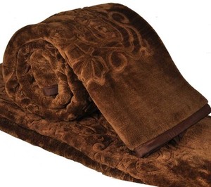 Raschel ผ้าห่มขนมิงค์ผ้าปูเตียงขนาดเตียงคู่สำหรับฤดูหนาวผ้าห่มถักแบบนุ่มพิเศษหรูหรา - Product Image 4