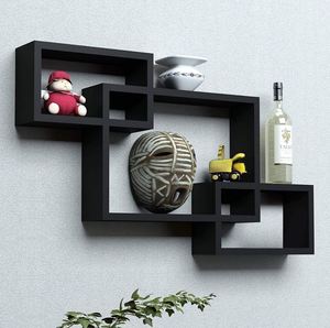 Peak mountain <b>shelf</b> with hook wall mounted storage <b>shelves</b> for home hotels living room kitchen bathroom home decor accessories - Product Image 6
