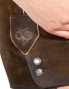 New Custom Bavarian Lederhosen German Wear Goat <b>Leather</b> Made <b>Shorts</b> and Long Traditional Pants Best Selling 2025 - Product Image 2