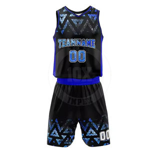 Uniforme de basket-ball professionnel matériau durable polyester fait anti-rides hommes uniformes de basket-ball - Product Image 2