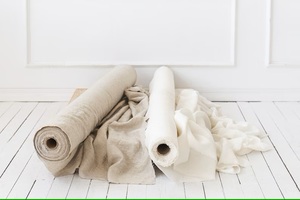 Vente en gros 115 '' / 292 cm largeur supplémentaire 100% lin tissu uni tissé Textile de maison pour literie rideaux robes canapés garçons filles - Product Image 5