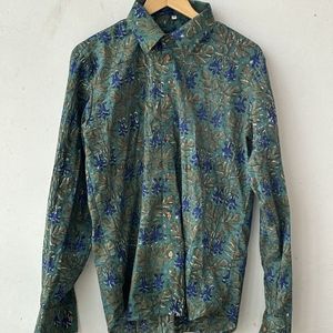 เสื้อเชิ้ตผ้าคอตตอนเนื้อนุ่มสำหรับผู้หญิงเสื้อพิมพ์ลายบล็อกมือสไตล์อินเดีย - Product Image 4