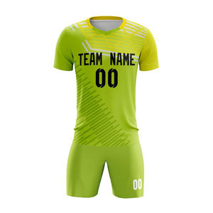 Ensemble de maillot de football conception de sublimation personnalisée tissu en maille respirant vêtements de sport à séchage rapide vêtements d'équipe fournisseur en usine OEM - Product Image 2