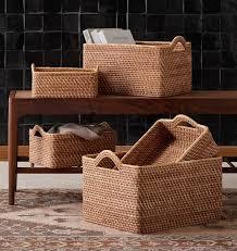Meilleur prix pour votre choix bambou rotin osier décoratif pas cher panier pour cadeau pique-nique rotin peut écologique en 2024 - Product Image 4