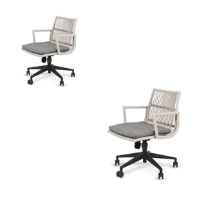 Meubles en teck Chaise pivotante en bois Matala Chaise pivotante de style moderne pour salon et bureau Meubles d'intérieur - Product Image 6