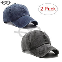 Casquette de Baseball Vintage Lavé en Détresse Élégant Golf Papa Chapeau Hommes et Femmes Rétro Réglable Unisexe Sports de Plein Air Chapeau Casual Wear