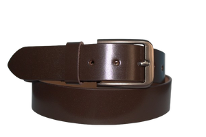 Cinturón marrón informal extra Premium con diseño de costura y aleación para hebilla Perfil simple personalizable Suministro al por mayor - Product Image 2