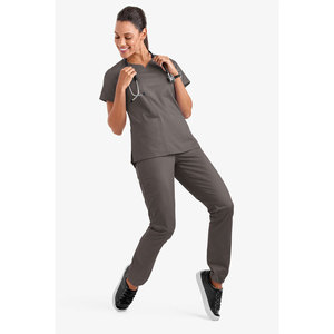 Conjunto de uniforme de Enfermería de hospital de 4 vías médico de Spandex con cuello en V para mujer - Product Image 6