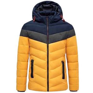 Chaquetas acolchadas con capucha extraíbles para hombre de invierno Diseño de servicio OEM de Pakistán 2025 Chaqueta de burbujas de nailon personalizada al por mayor acolchada - Product Image 1